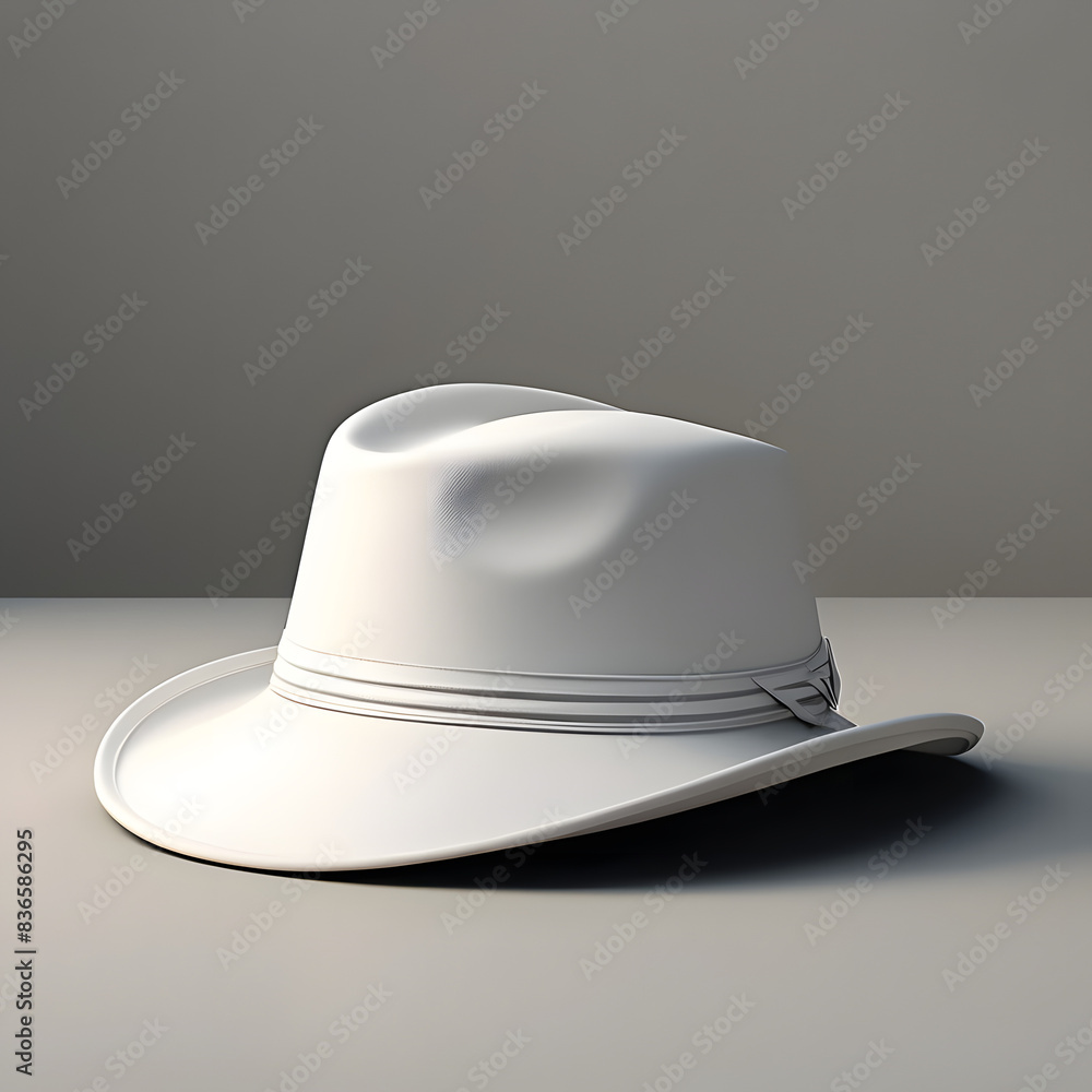 hat on white