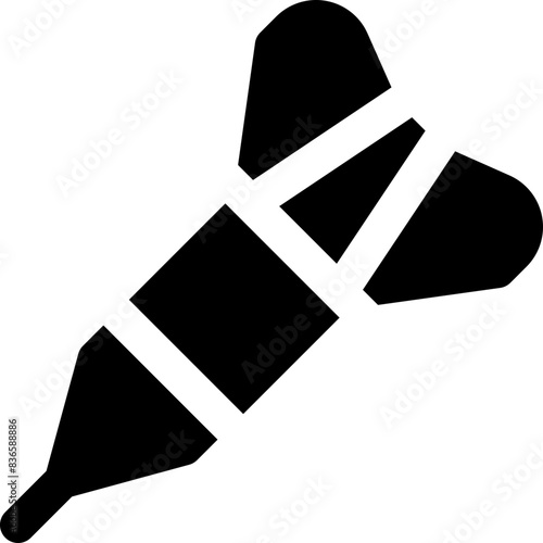 dart icon. vector glyph icon for your website, mobile, presentation, and logo design.