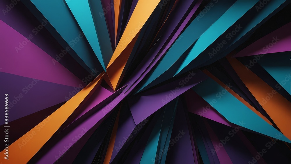 Abstract Colorful Geometric Shapes Abstract Colorful Geometric Shapes