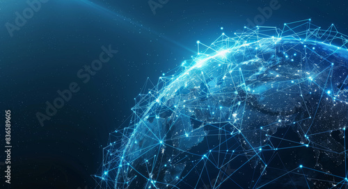 Abstract digital network background. global connectivity or technology network concept.