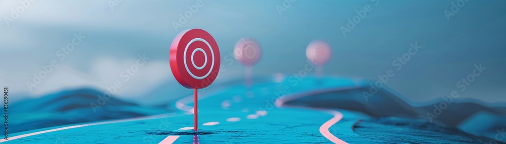 Target on the Road to Success Target on the Road to Success