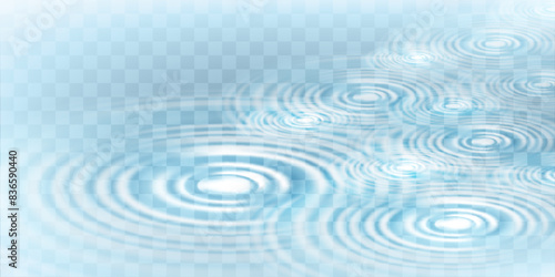 Circle water ripple wave surface background