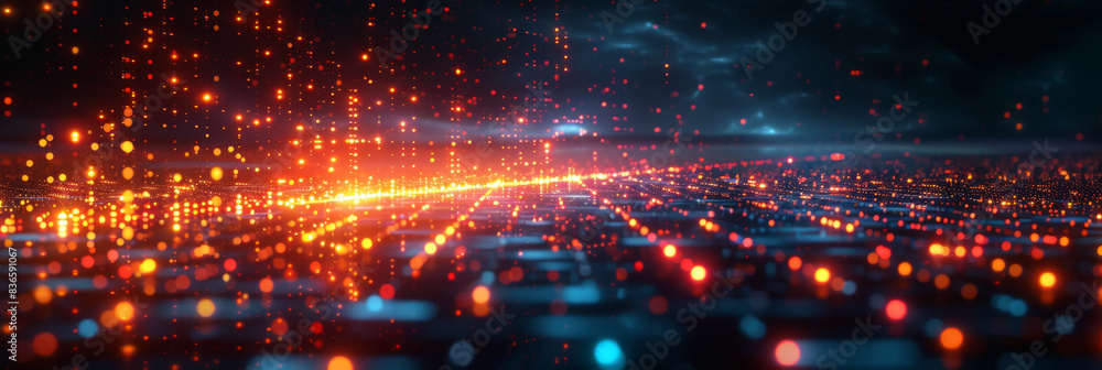 Digital background for tech, AI, neural networks, data, audio, graphics Digital background for tech, AI, neural networks, data, audio, graphics