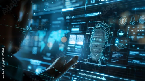 Wallpaper Mural Digital Profile Perfection Immersive User Interface Selection Image with High Detail for Seamless Interaction Torontodigital.ca