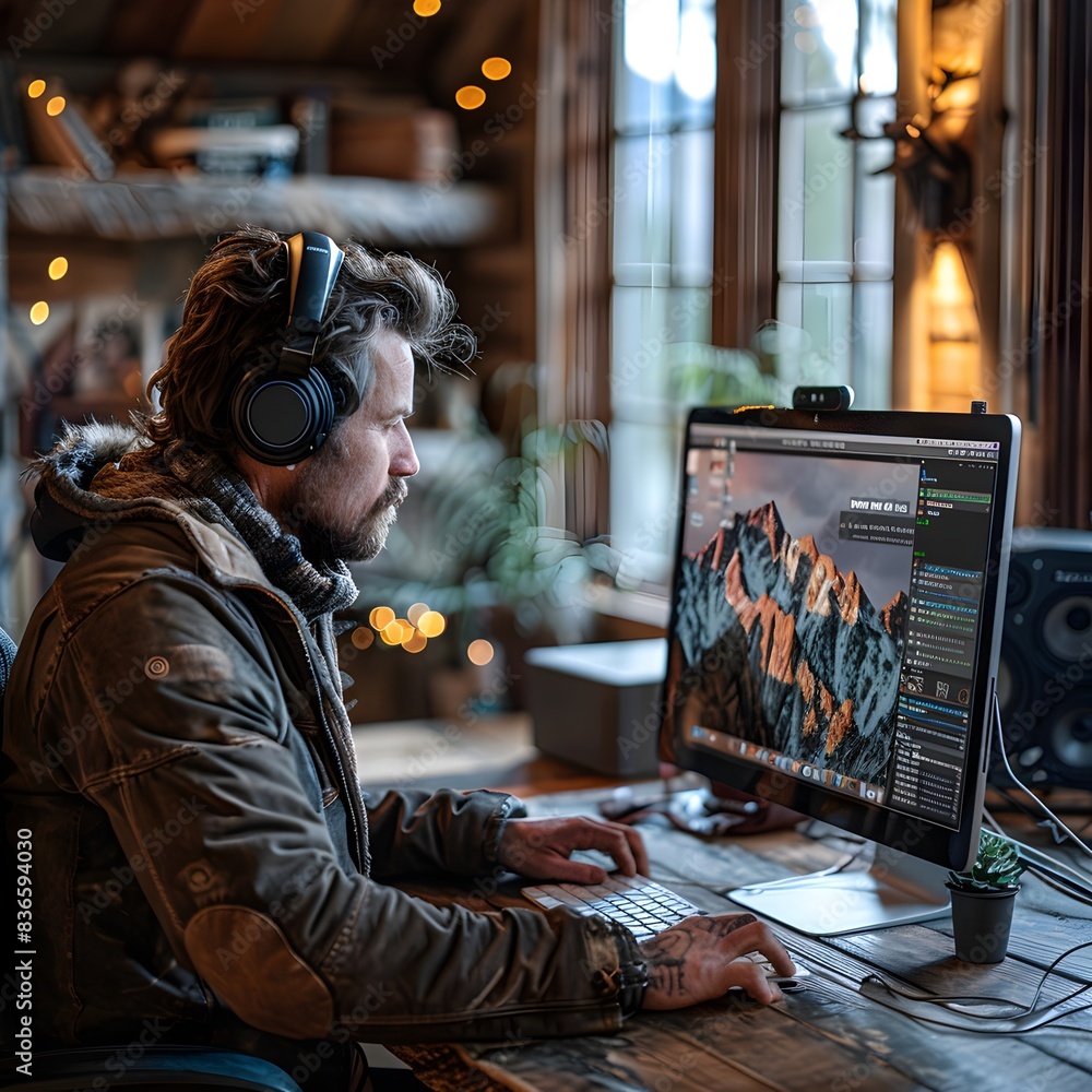 Modern Technology Professional Working on Remote Application Development Modern Technology Professional Working on Remote Application Development