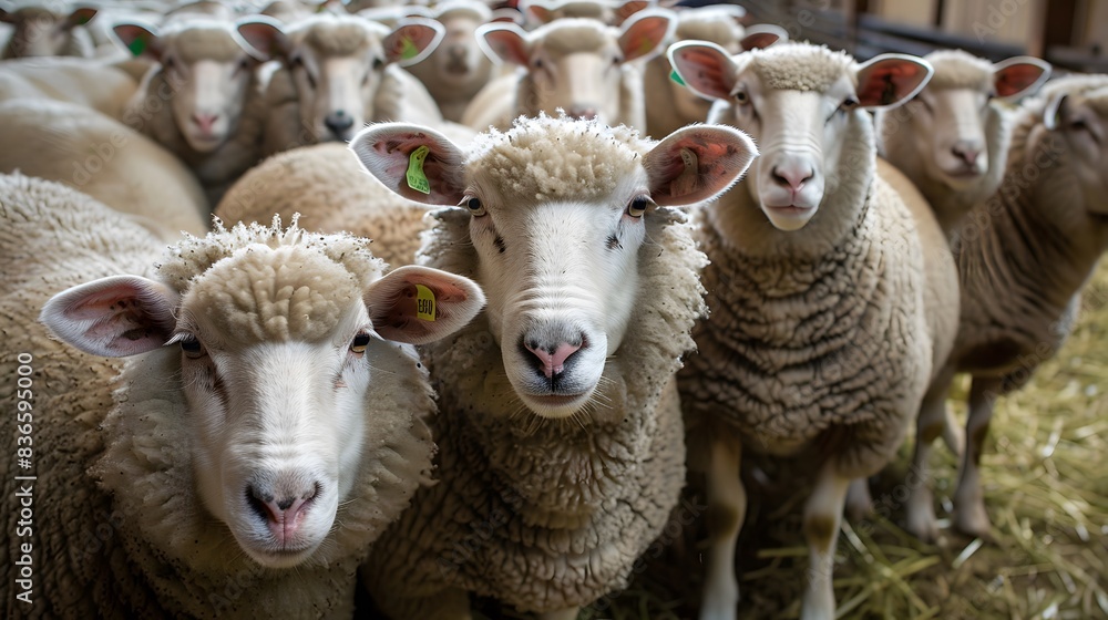 Obraz premium sheep on the farm