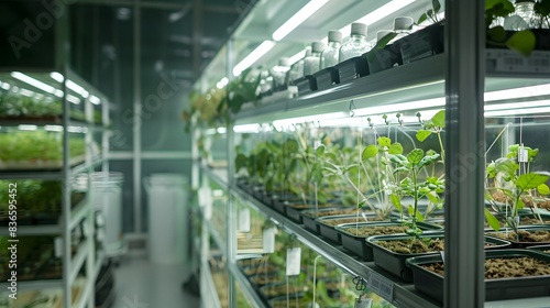 Cultivation of trees in the laboratory photo