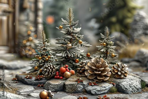 christmas decoration on the tree