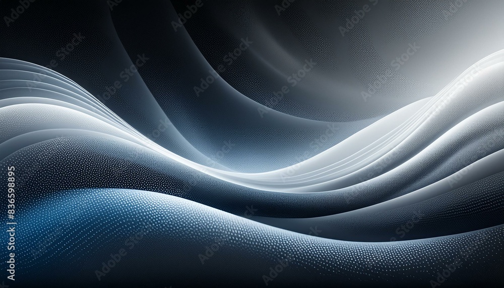 Mystic Radiance: Dark Blue and Gray with Glowing Grainy Waves Mystic Radiance: Dark Blue and Gray with Glowing Grainy Waves
