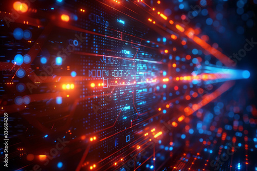 Wallpaper Mural Digital background for tech, AI, neural networks, data, audio, graphics Torontodigital.ca