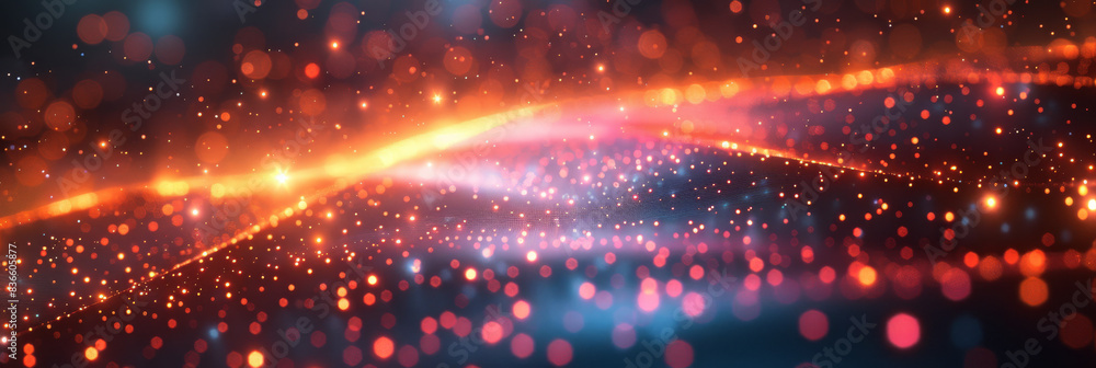 Fototapeta premium Digital background for tech, AI, neural networks, data, audio, graphics