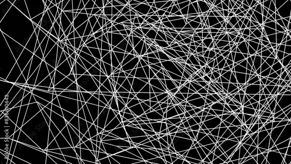 4k animation. Black and white stripes.Black pattern.Seamless loop video. Background for video. 