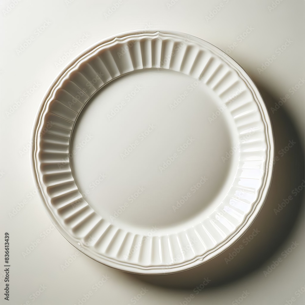 A close-up photo of a single white circle round against a white background A close-up photo of a single white circle round against a white background