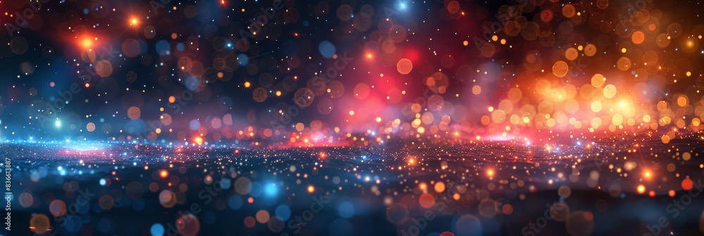 Fototapeta premium Digital background for tech, AI, neural networks, data, audio, graphics