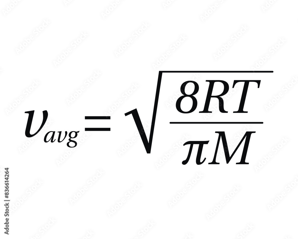 Obraz premium Average Speed Equation on the white background. Education. Science. School. Formula. Vector illustration.