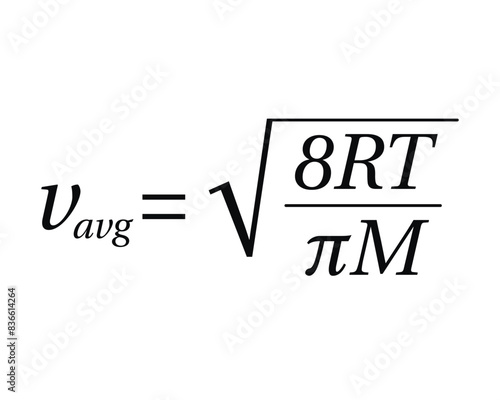 Average Speed Equation on the white background. Education. Science. School. Formula. Vector illustration.