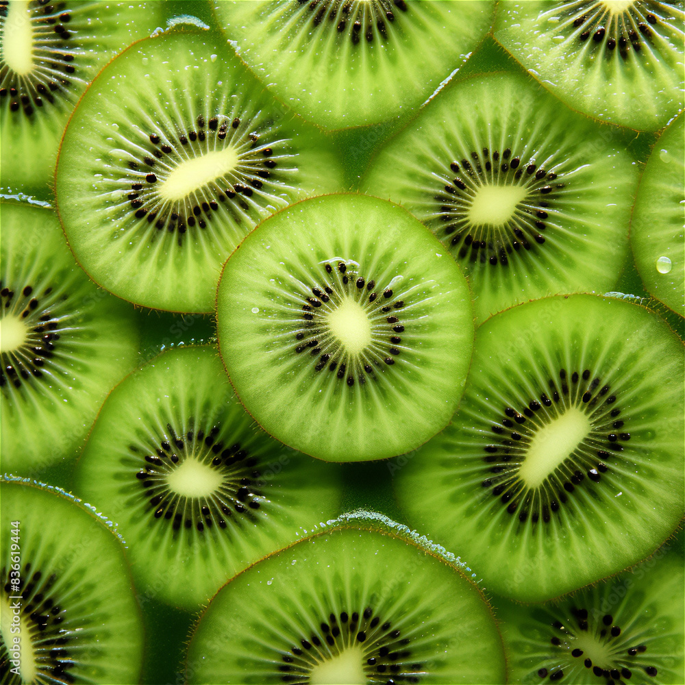 Fototapeta premium kiwi fruit pattern background