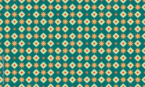 Grunge Design Geometric Shapes Seamless Pattern for Wallpaper Background