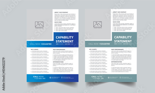 Capability Statement Template Design.