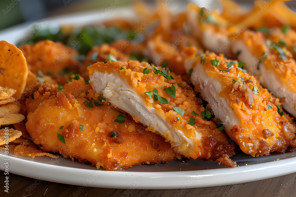 chicken wings with rice. Generative AI chicken wings with rice. Generative AI