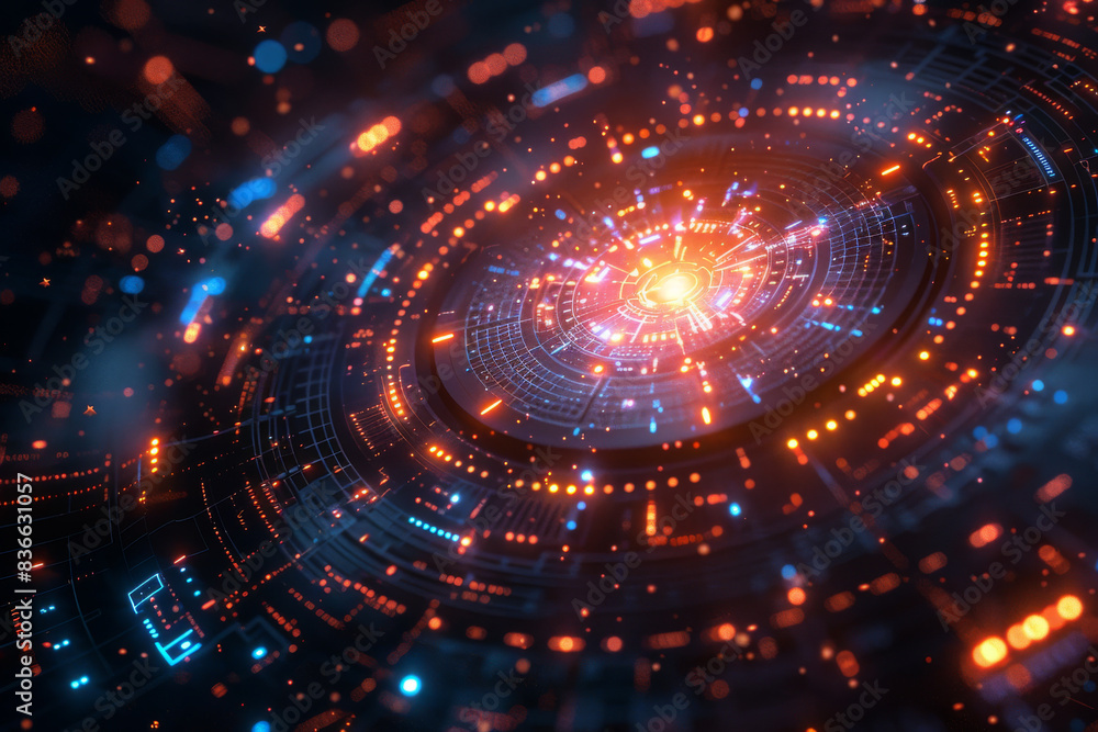 Digital background for tech, AI, neural networks, data, audio, graphics Digital background for tech, AI, neural networks, data, audio, graphics