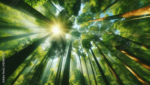 An image of a Montane forest canopy