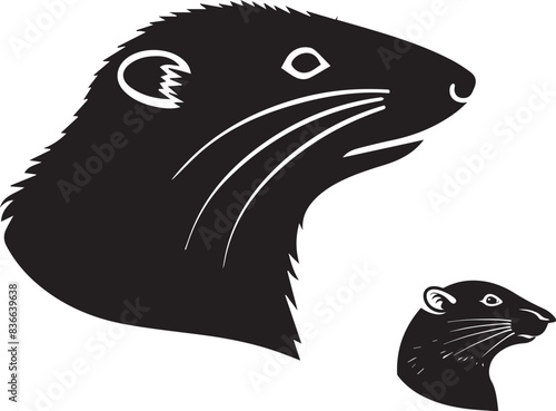 Mole Black silhouette icon