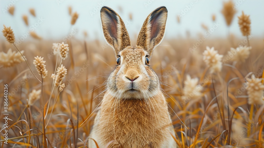 rabbit in the grass rabbit in the grass