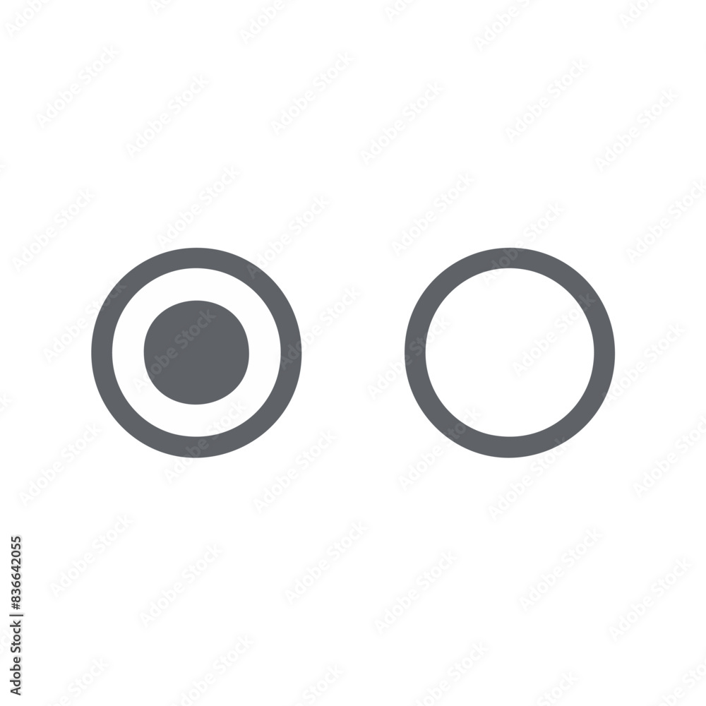 Radio check icon Radio button icon circle check icon on of icon
