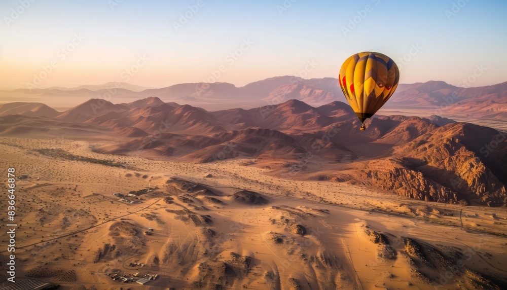 Floating above the Namibian landscape: A magical hot air balloon ride Floating above the Namibian landscape: A magical hot air balloon ride