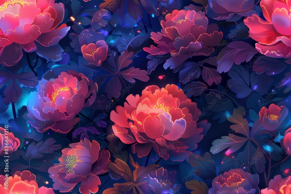 Obraz premium A stunning seamless botanical centric pattern for versatile usage
