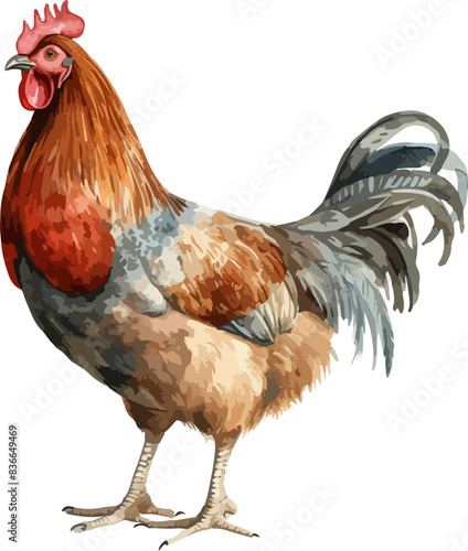 Chicken clipart design illustration