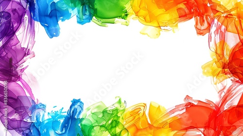 Frame with Equality phrase in rainbow colors