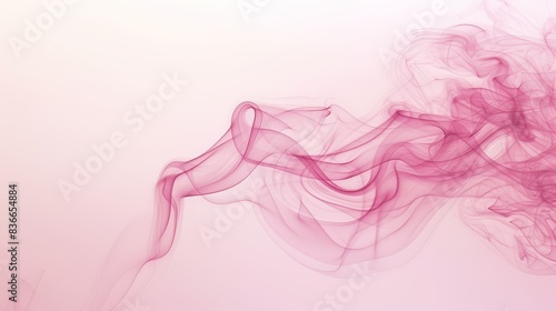 Abstract Pink Smoke Swirl on Light Background