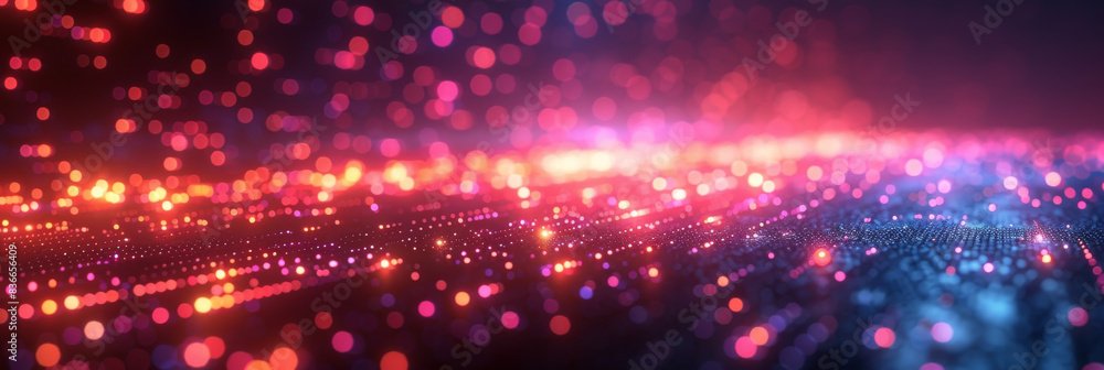 Naklejka premium Digital background for tech, AI, neural networks, data, audio, graphics
