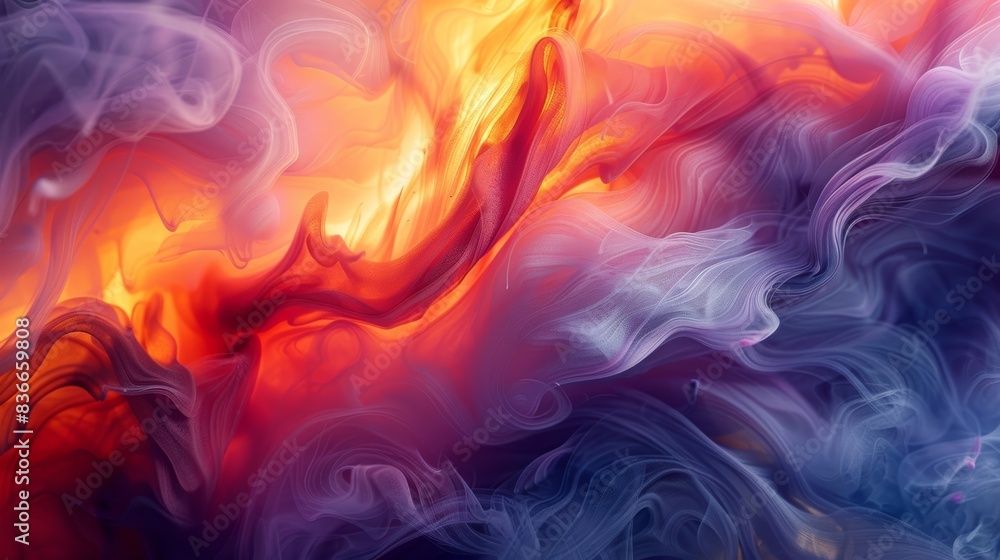 Fototapeta premium Vibrant Abstract Background for Text Overlay Generative AI