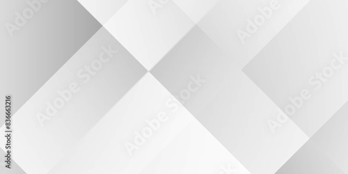 Vector Modern white and gray technology concept diamond triangle geometric line background. modern white and grey gradient color geometric backdrop design cube pattern background for website banner.