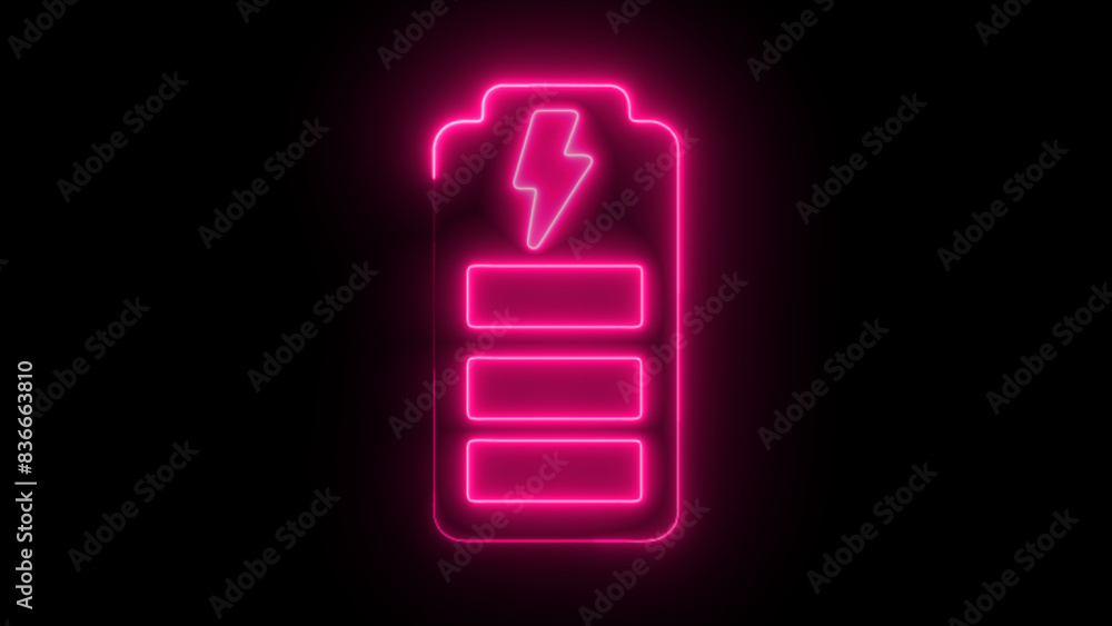Full Chargeing Battery Charge Icon - Battery Charging Vector Icon Isolated on Black Background Full Chargeing Battery Charge Icon - Battery Charging Vector Icon Isolated on Black Background