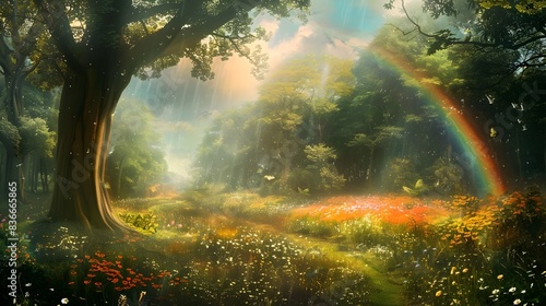 Magical Woodland Meadow wit...