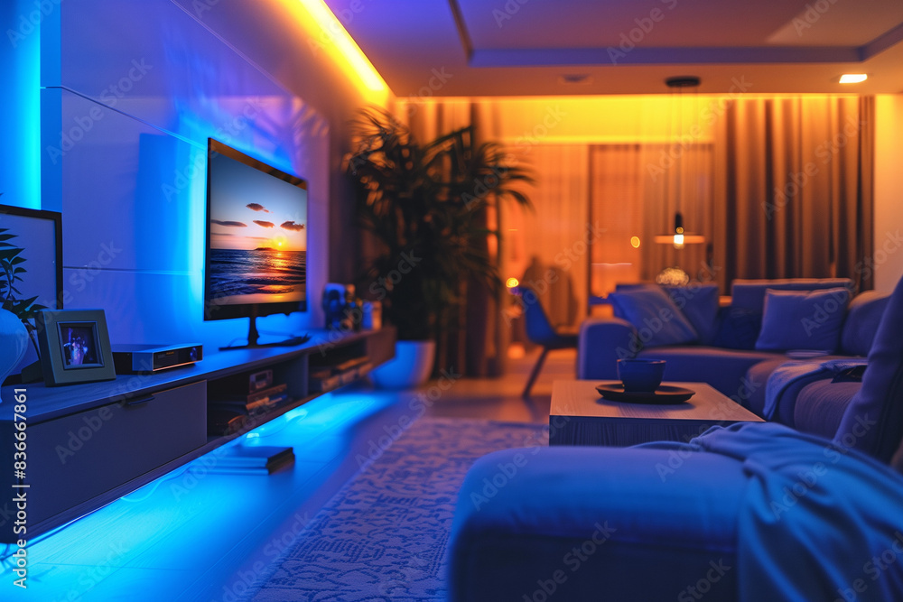 modern living room with a tv modern living room with a tv