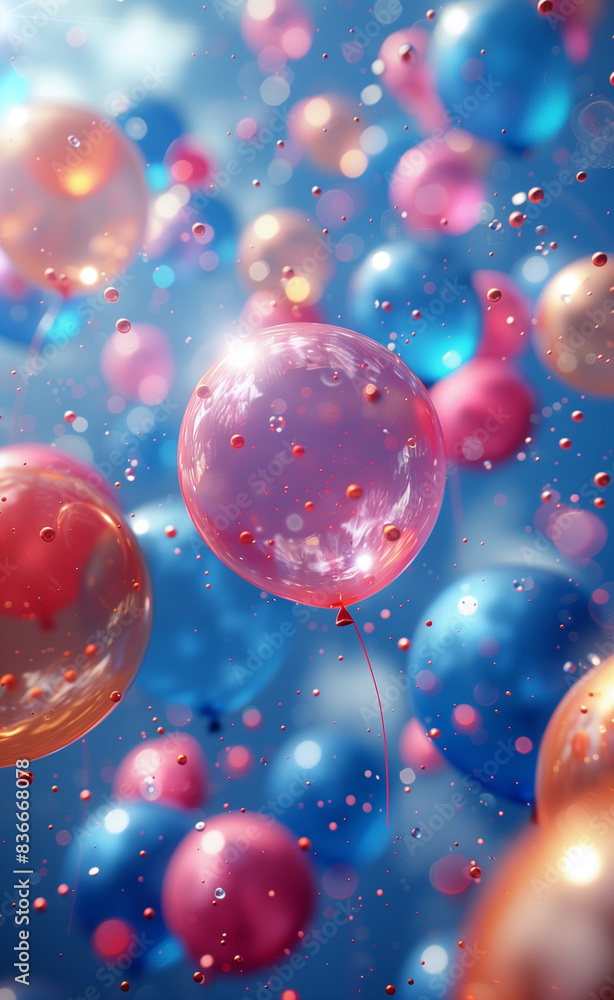 colourful balloons in the sky colourful balloons in the sky