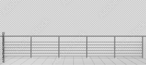 Empty modern balcony or terrace area