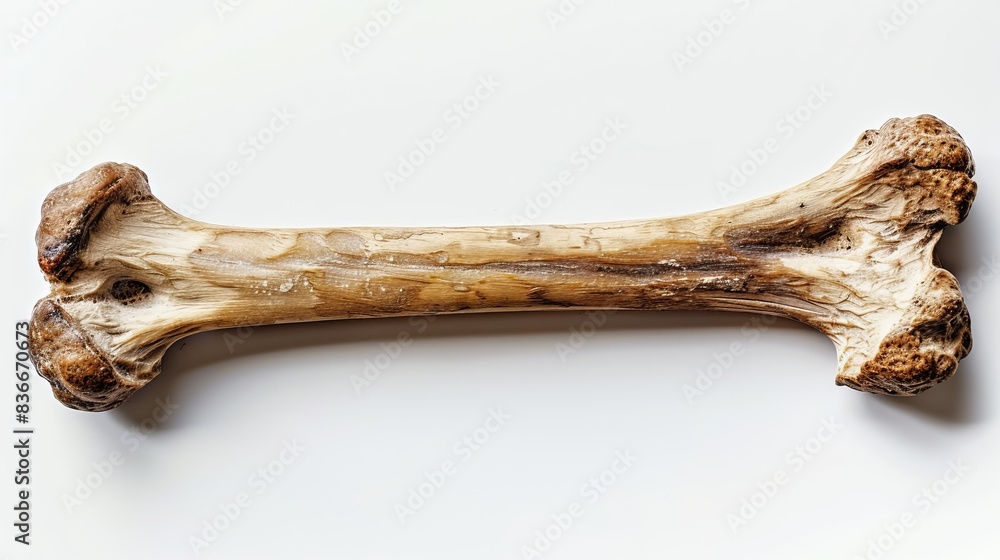 Fototapeta premium dog bone isolated on white background