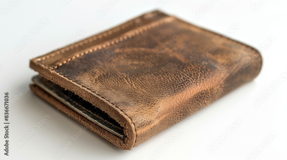 old leather wallet isolated on white background old leather wallet isolated on white background