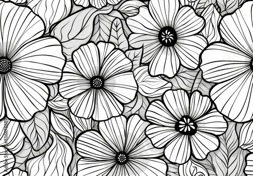 flowers seamless pattern