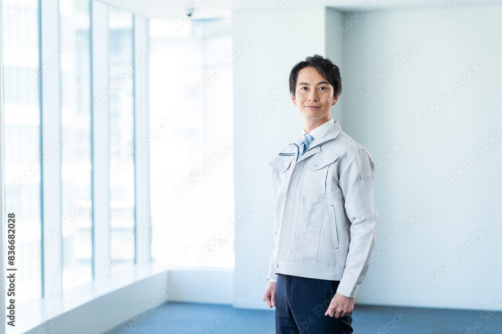 作業服のビジネスマン