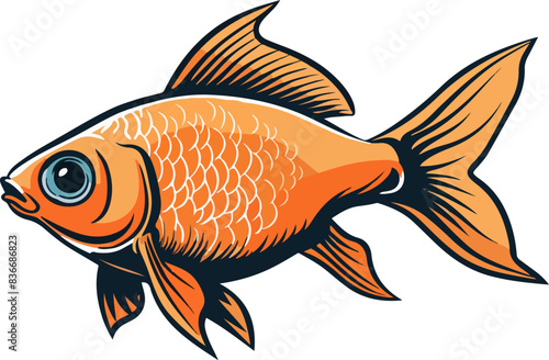 Fish clipart design illustration