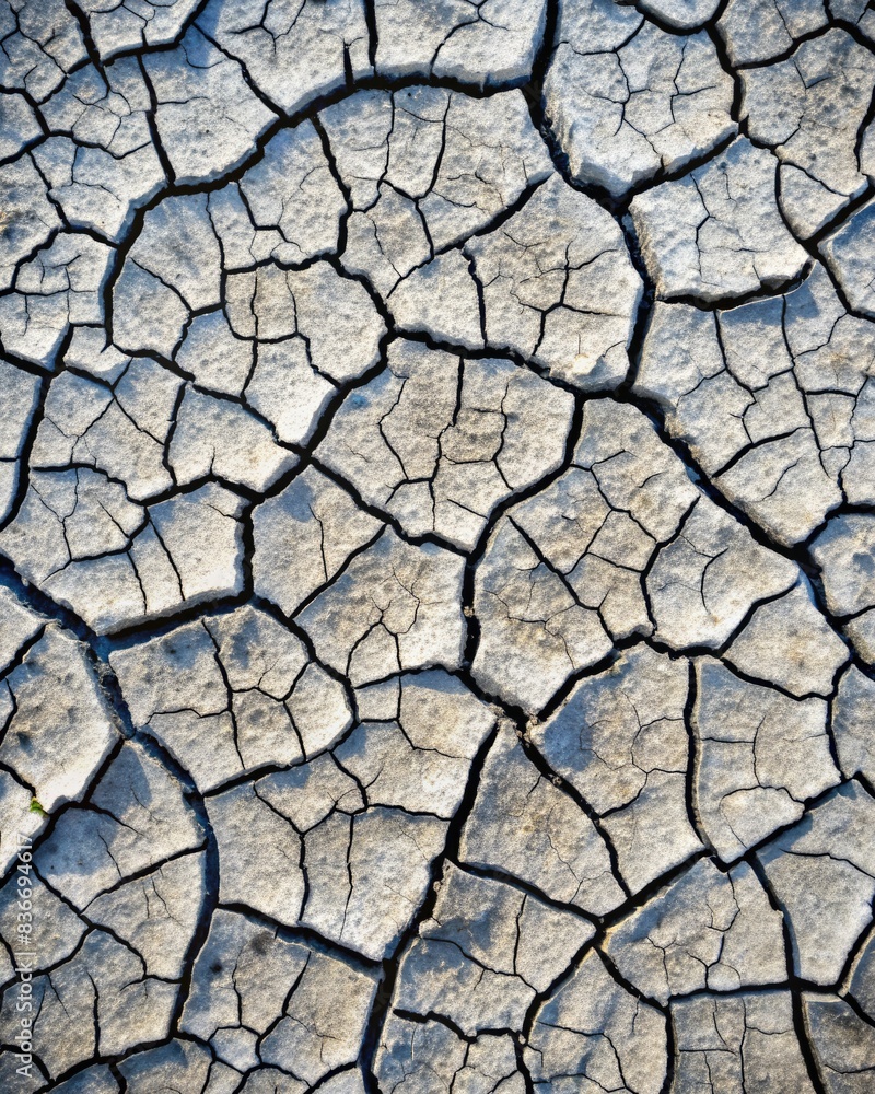 Cracked Earth Texture During Dry Season in a Desert Landscape. Generative AI Cracked Earth Texture During Dry Season in a Desert Landscape. Generative AI