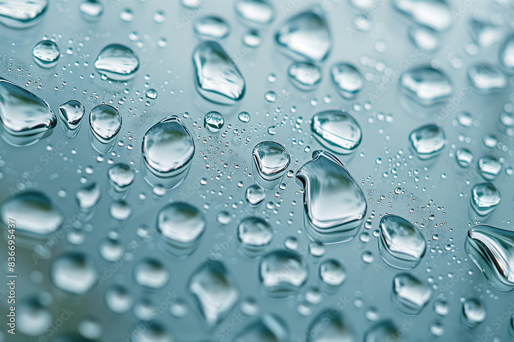 closeup shot focusing on the raindrops clinging to and sliding down a glass window. The detailed view shows the droplets' paths and the ripples they form, highlighting the natural closeup shot focusing on the raindrops clinging to and sliding down a glass window. The detailed view shows the droplets' paths and the ripples they form, highlighting the natural
