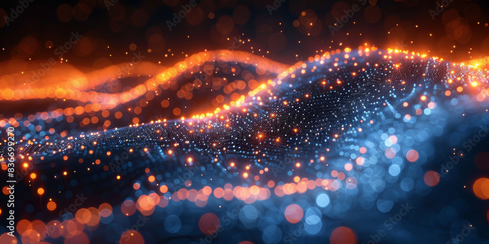 Digital background for tech, AI, neural networks, data, audio, graphics Digital background for tech, AI, neural networks, data, audio, graphics